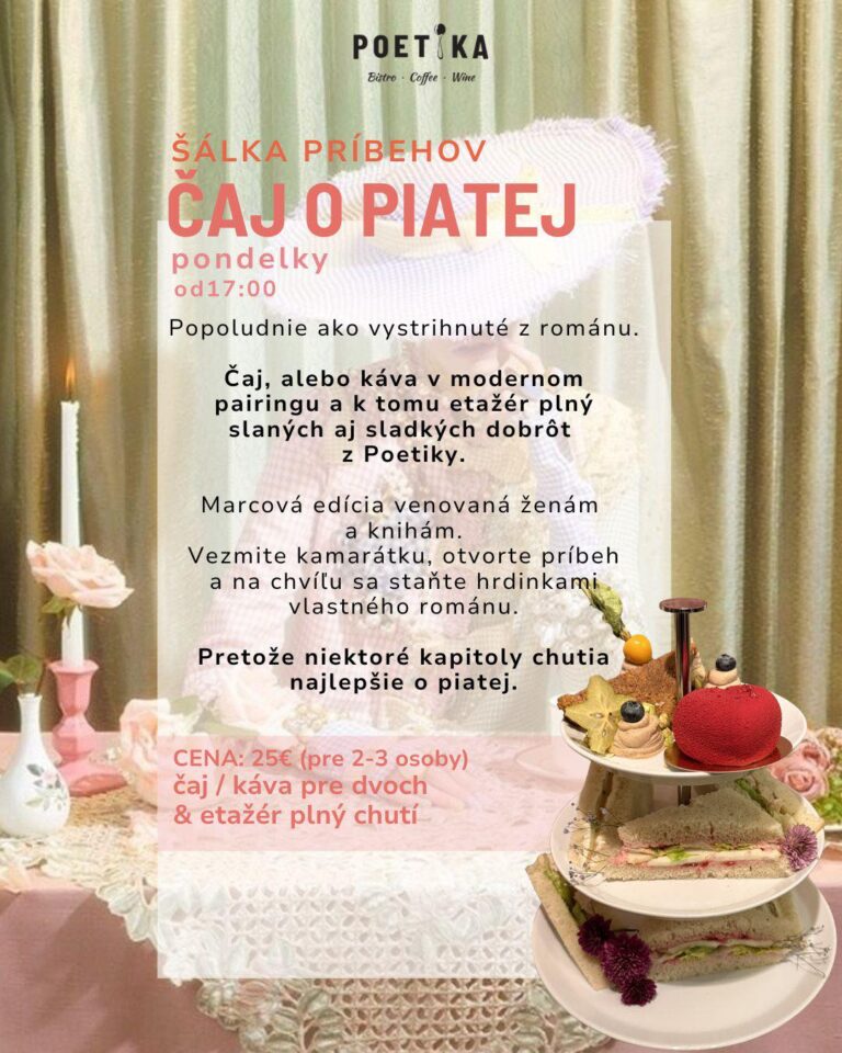 Čaj o piatej v Poetike