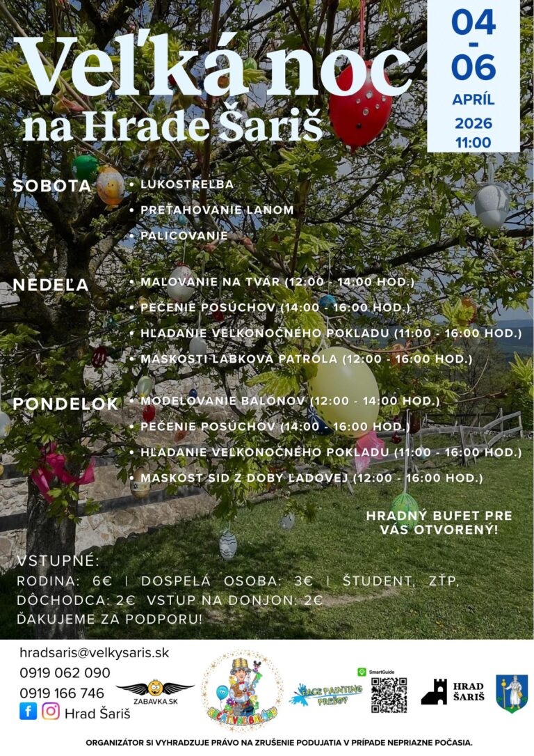 Veľká noc na hrade Šariš 2026