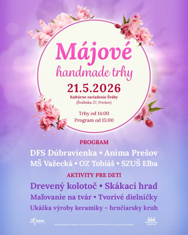 Májové handmade trhy v Prešove