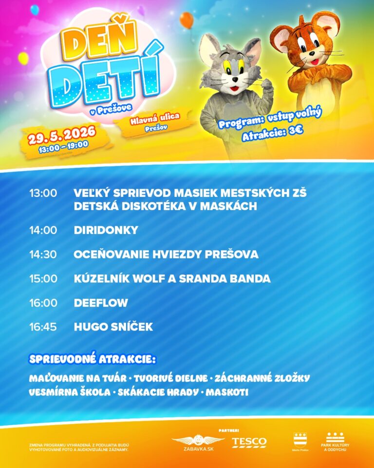 Deň detí v Prešove 2026