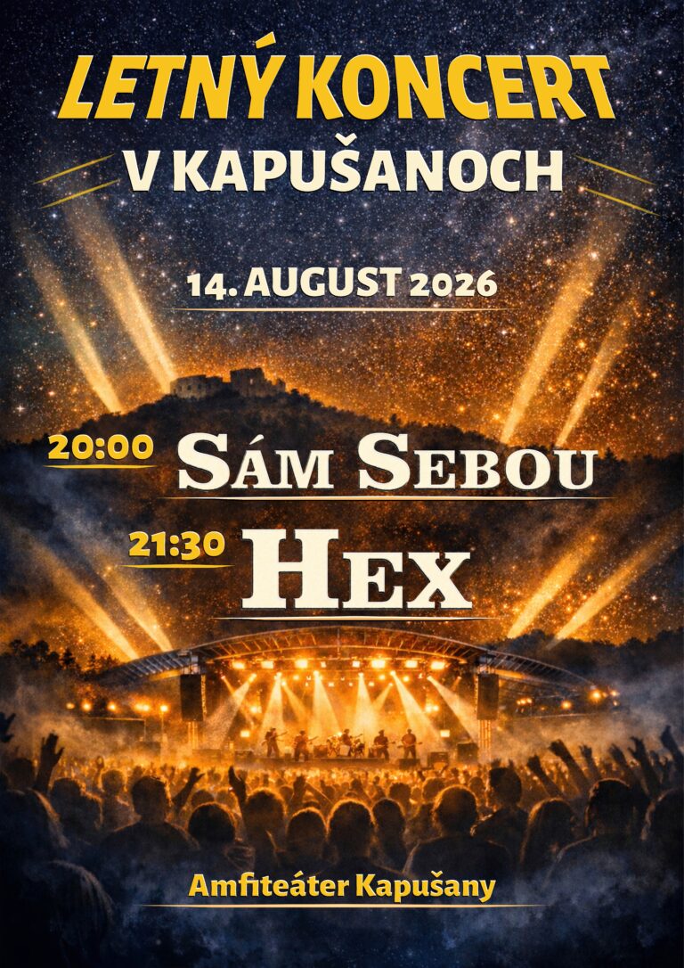 Letný koncert HEX v Kapušanoch pri Prešove