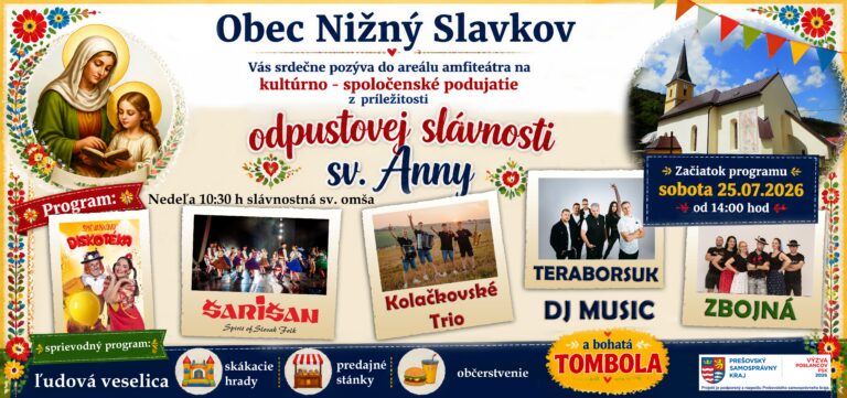 Odpustová slávnosť sv. Anny v Nižnom Slavkove
