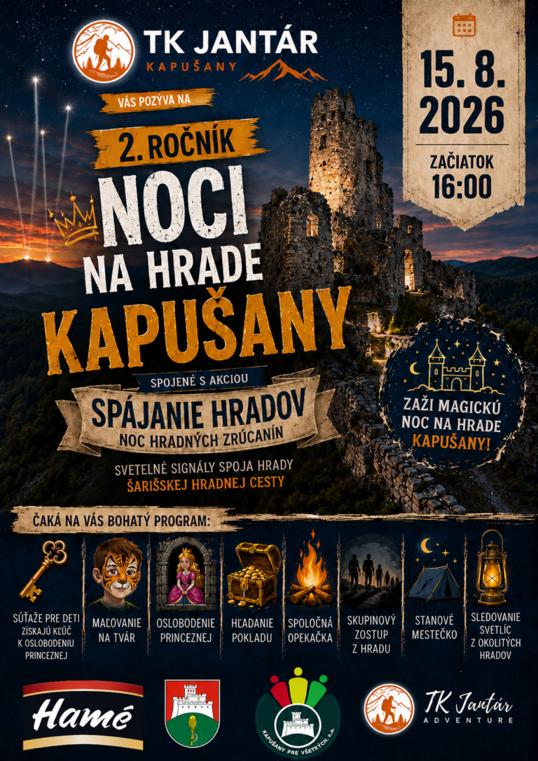 Noc na hrade Kapušany 2026