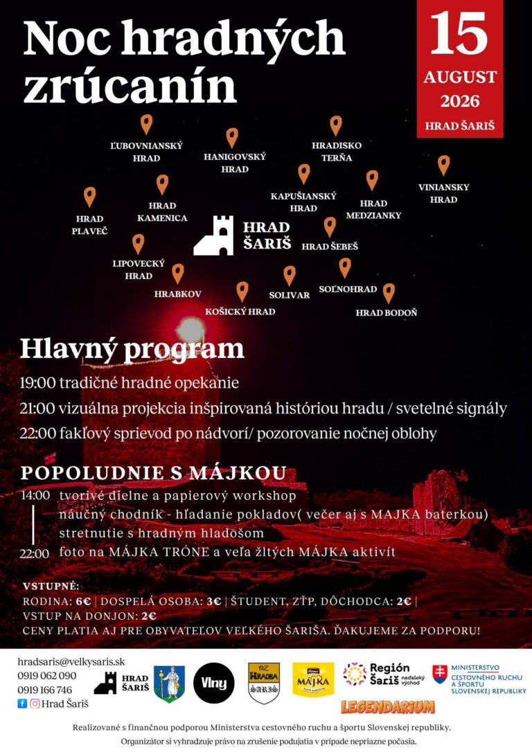 Noc hradných zrúcanín 2026