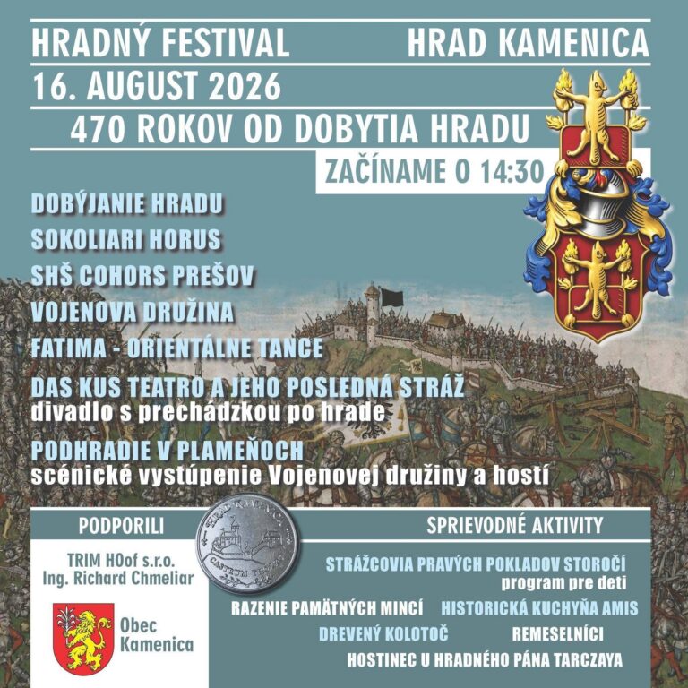 Hradný festival na hrade Kamenica