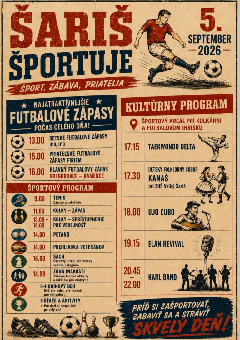 Šariš športuje