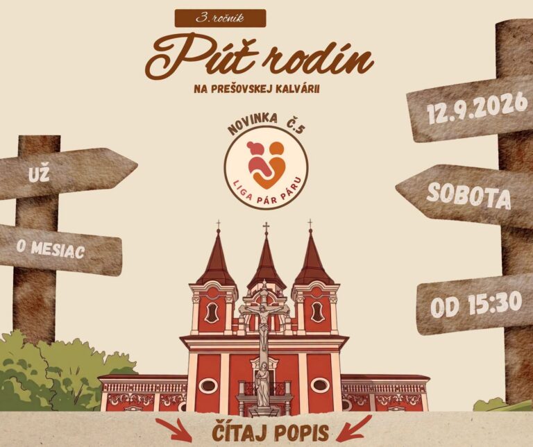 Púť rodín na prešovskej Kalvárii