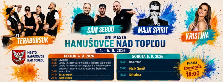 Dni mesta Hanušovce nad Topľou 2026