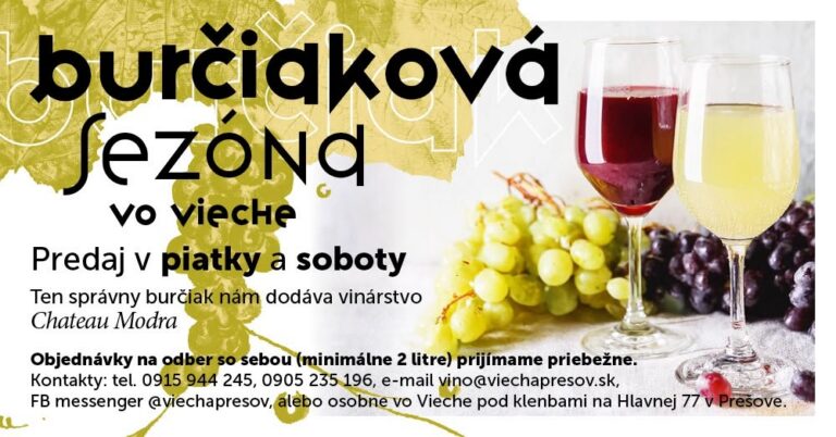 Burčiaková sezóna vo Vieche_Prešov