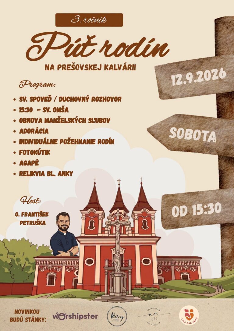 Púť rodín na prešovskej Kalvárii