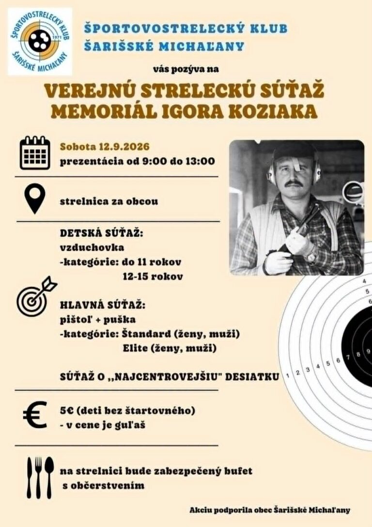 Strelecká súťaž - Memoriál Igora Koziaka