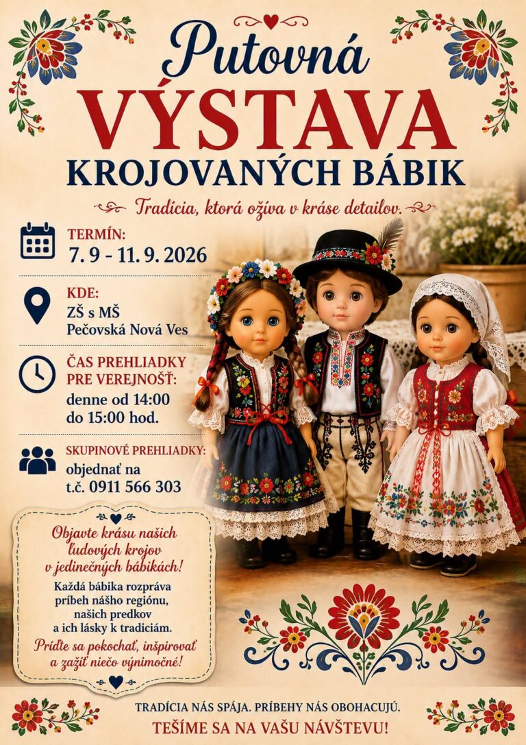 Putovná výstava krojovaných bábik