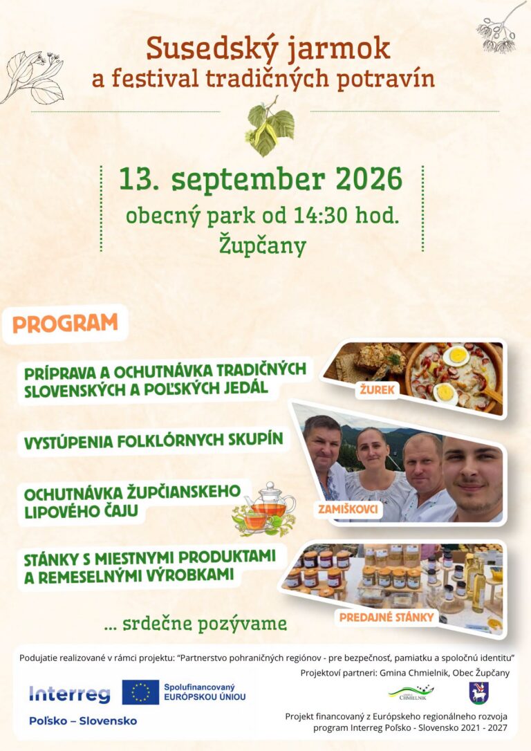 Susedský jarmok a festival tradičných potravín