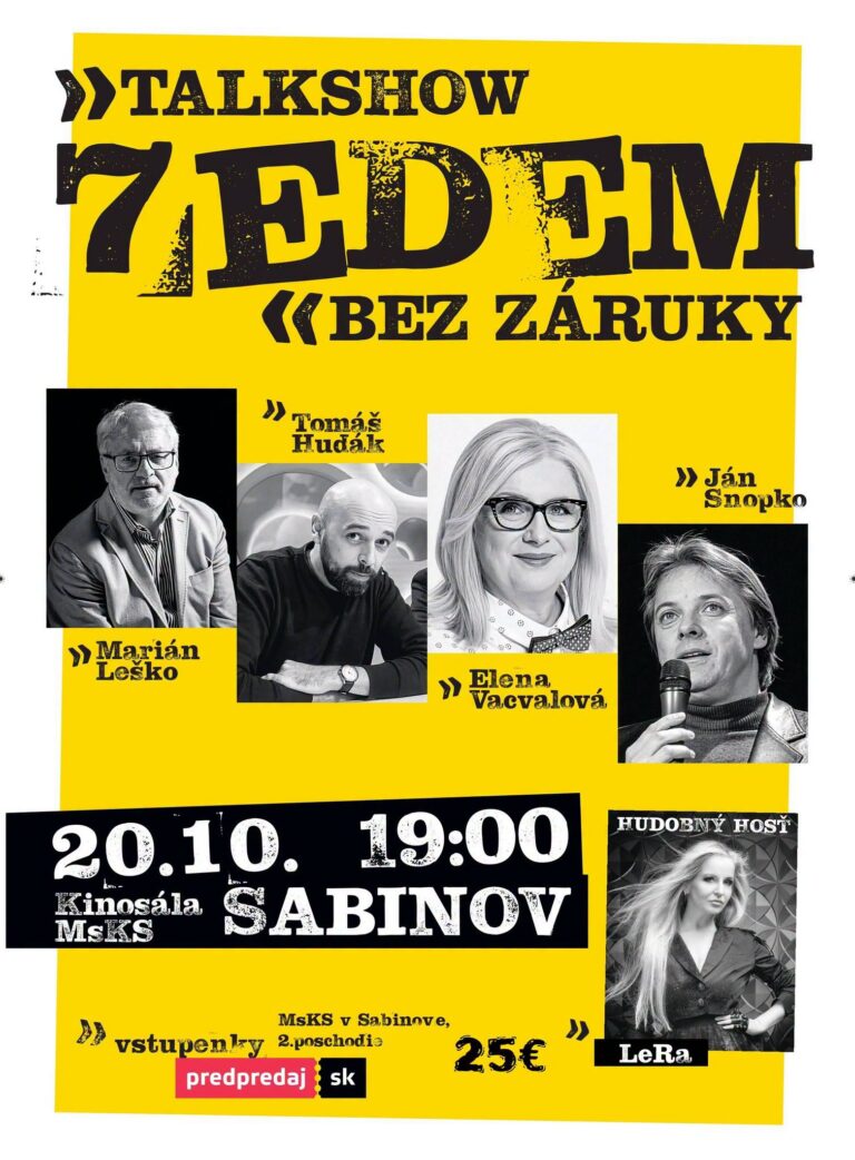 Talkshow 7EDEM bez záruky v Sabinove