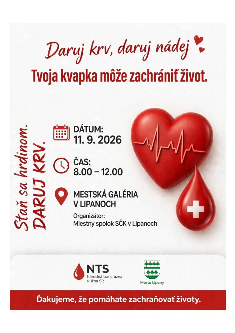 Daruj krv, daruj nádej v Lipanoch