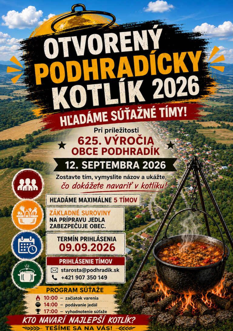 Otvorený Podhradícky kotlík 2026
