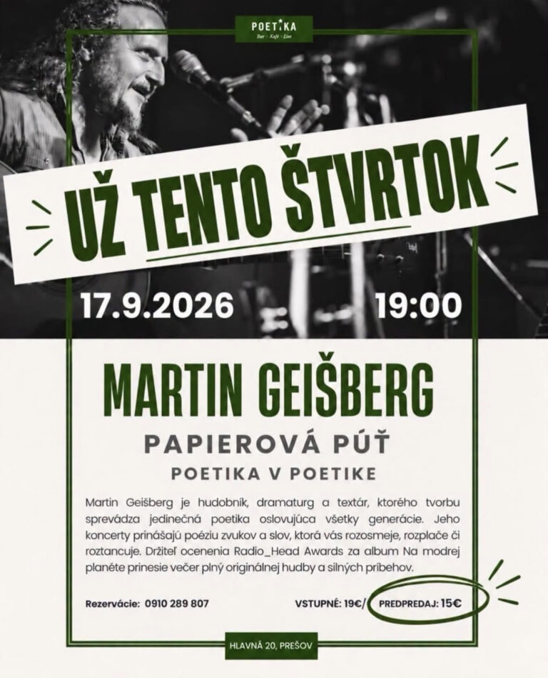 Martin Geišberg v Poetike