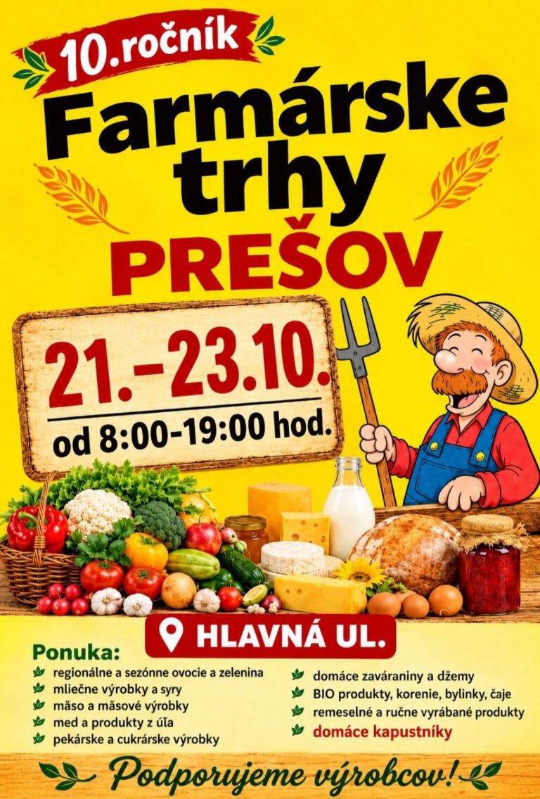 Farmárske trhy v Prešove